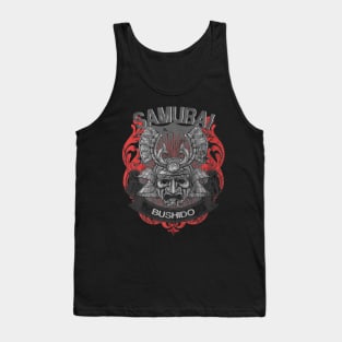 Samurai Warrior Mask Japanese Bushido Dragon Oni Knight Streetwear Urban 600 Tank Top